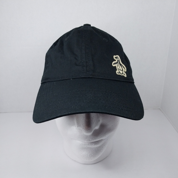 Original Penguin Embroidered Black Adjustable Baseball Cap - One Size Fits All - - Picture 7 of 12